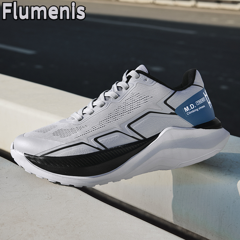 Men'S Shoes Half Cut - メンズカーボンプレートランニングシューズ、マラソン安定反発衝撃吸収トレーニングスポーツシューズ