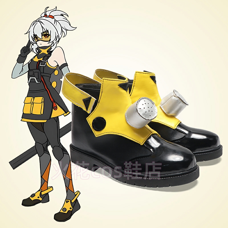 Men'S Shoes Zone - ゲーム Zenless ゾーンゼロ兵士 11 コスプレ靴ブーツ女性男性制服衣装ハロウィンパーティーロールプレイ小道具アニメ ZZZ