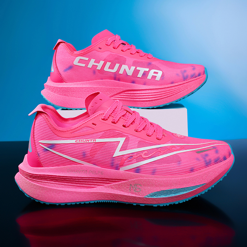 Men Shoes Runners - ランニングシューズ カーボンボード マラソン メンズ スペシャルティスポーツ 通気性