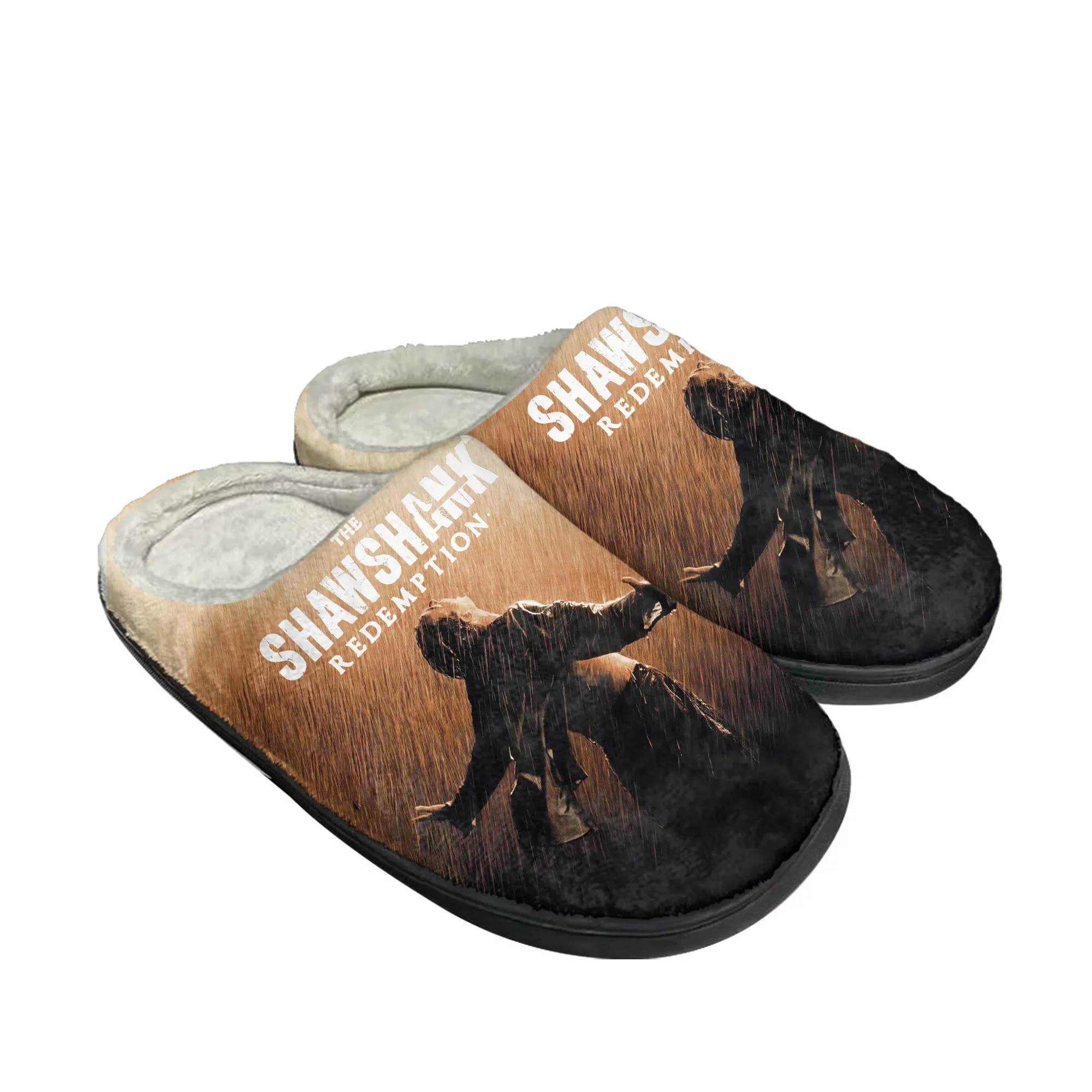Men Shoes Winter - ショーシャンク・リデンプションホームコットンスリッパメンズレディースプラッシュ寝室カジュアル保温シューズ屋内カスタマイズシューズ