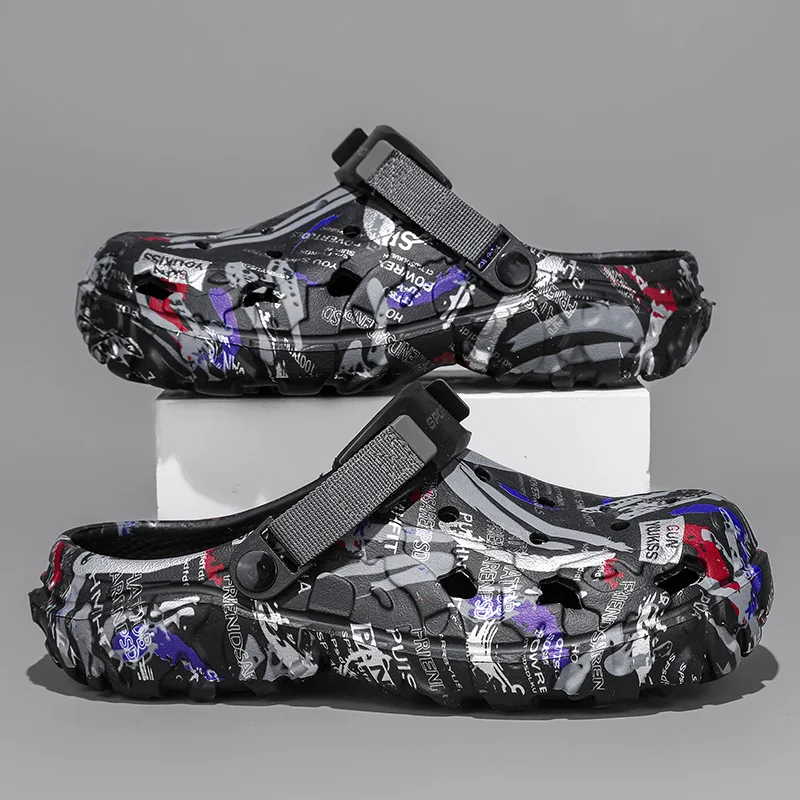 Men Shoes Runners - 夏の新作メンズサンダル、ホームガーデンシューズ、アウトドアビーチスリッパ、滑り止めと快適なソフトソールサンダルとスリッパ