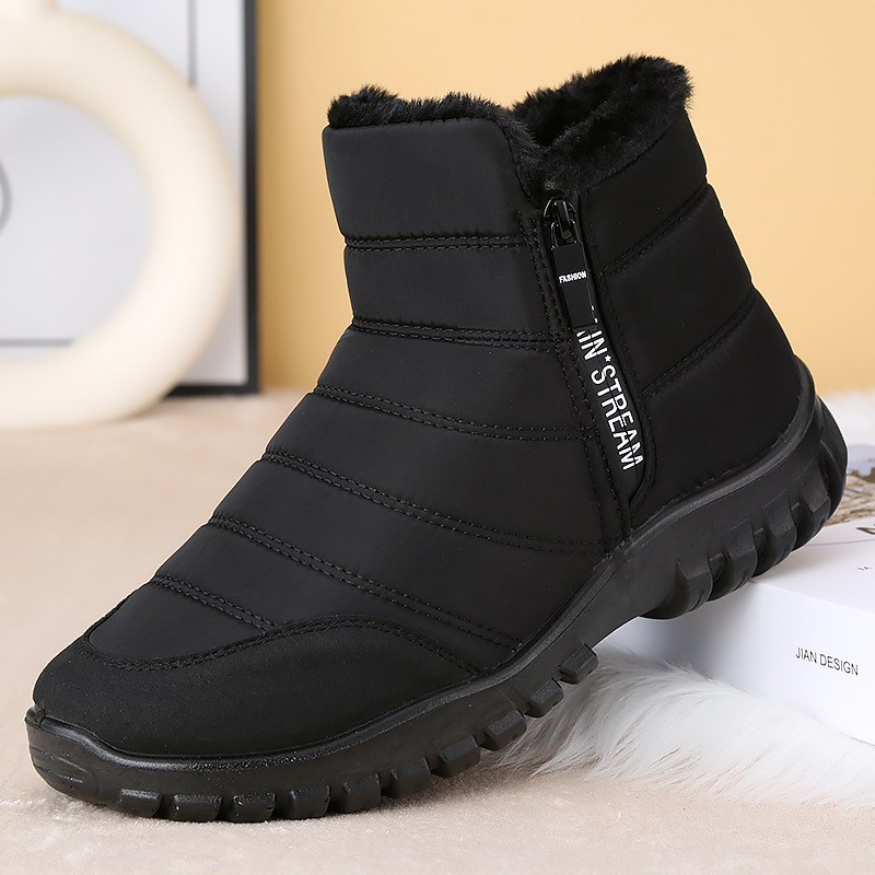 Men'S Shoes Dress Casual - メンズアンクルスノーブーツ 防水 滑り止め カジュアルシューズ 保温性のあるプラッシュ素材 プラスサイズ