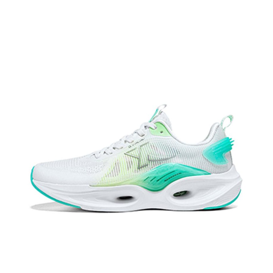 Men'S Shoes Green And White - XTEP クッション性抜群で通気性の良いローカット ランニングシューズ メンズ ホワイト グリーン