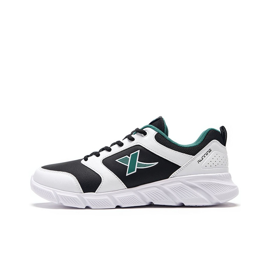 Men'S Shoes Green And White - XTEP クッション性 滑り止め 耐摩耗性 ロートップ ランニングシューズ