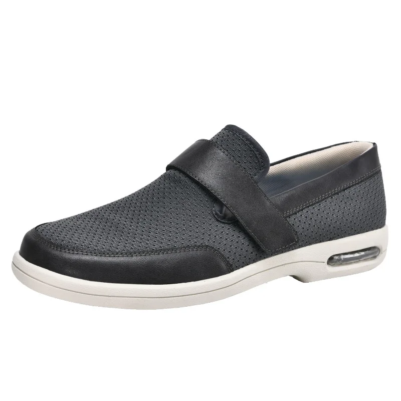 Men'S Shoes Diabetic - XIHAHA ファッション新しいカップル整形外科ワイド足腫れ靴女性ウォーキングシューズ親指外反快適なメンズ糖尿病靴