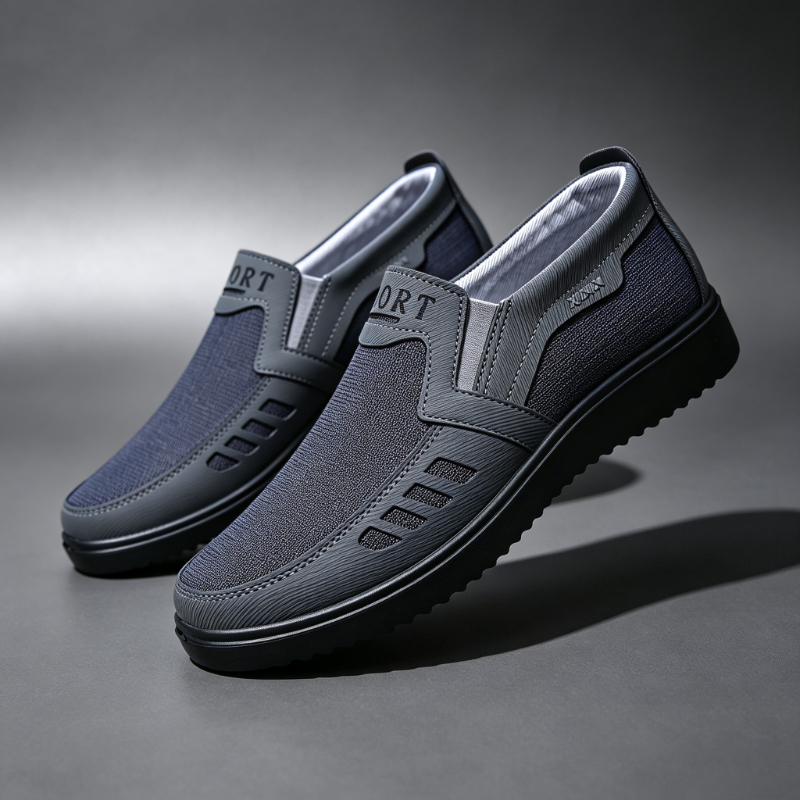 Men'S Shoes Dress Casual - メンズ スリップオン キャンバス ローファー 通気性抜群 快適