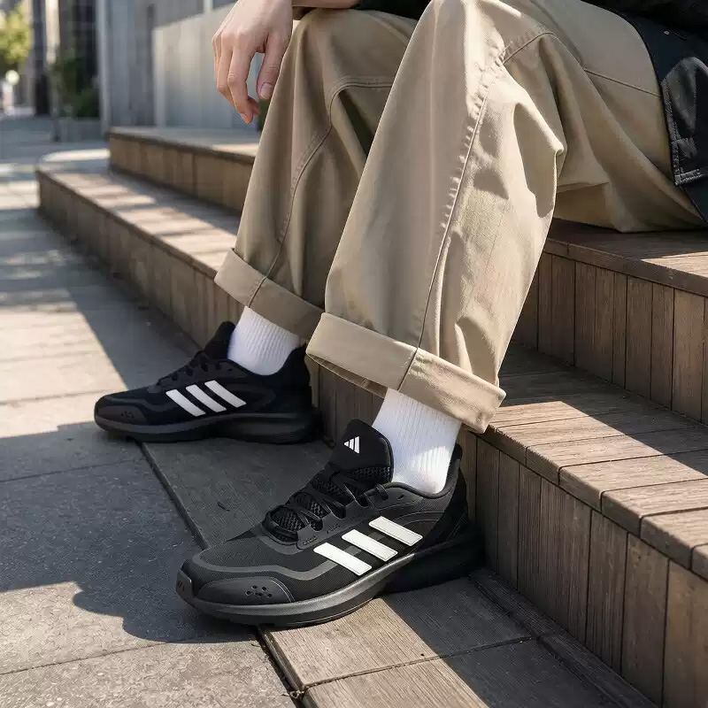 アディダス メンズ ランニングシューズ 秋用、メッシュ素材、 - Men'S Shoes Half Cut のレビューと価格