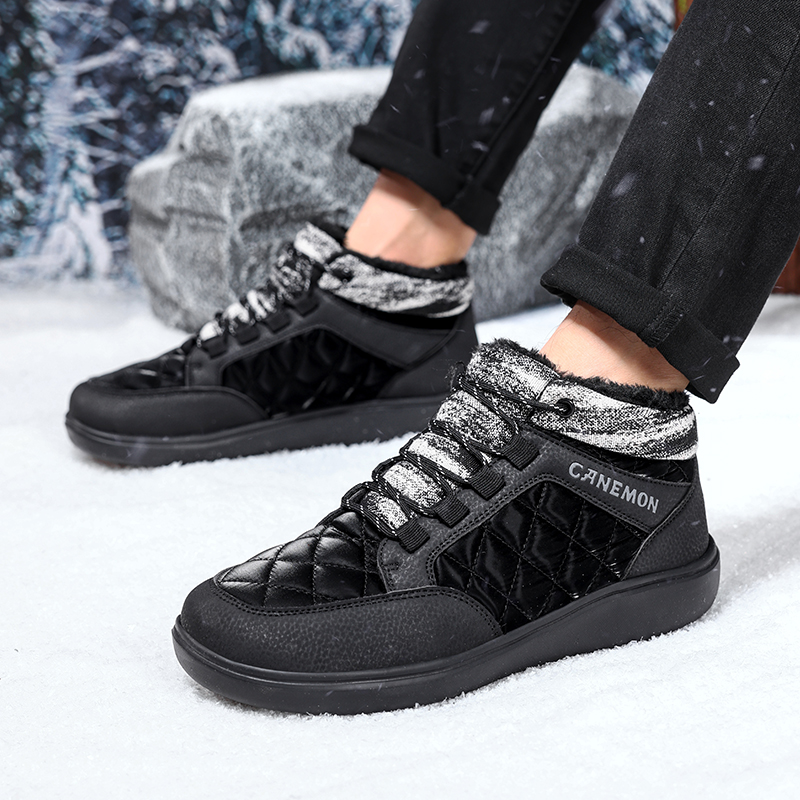 ブランドメンズウィンターシューズ 防水メンズブーツ 暖かいプ - Men Shoes Brands のレビューと価格