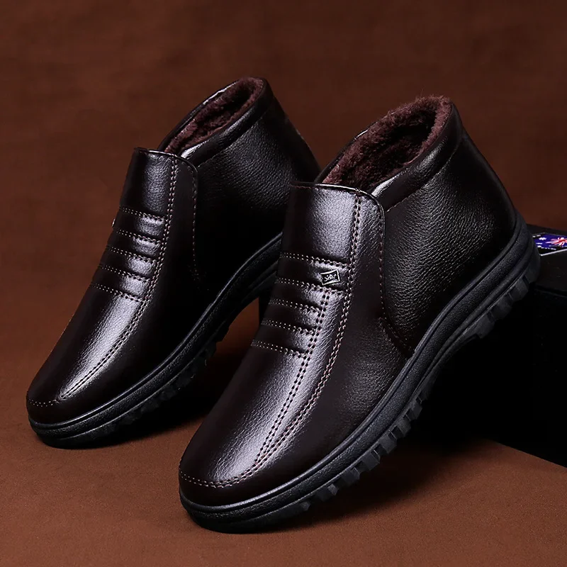 メンズカジュアルレザーシューズ,ラージサイズ,ウォーム,コッ - Men'S Shoes Dress Casual のレビューと価格