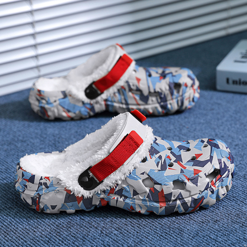新しいメンズスリッパ 冬用 軽量EVA メンズクロッグ ファ - Men Shoes Runners のレビューと価格