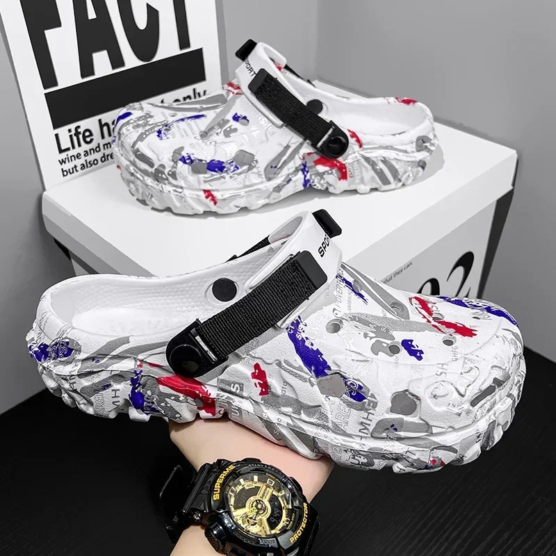 1 ペアプラスサイズ 48 49 男性通気性夏下駄サンダル屋 - Men Shoes Runners のレビューと価格