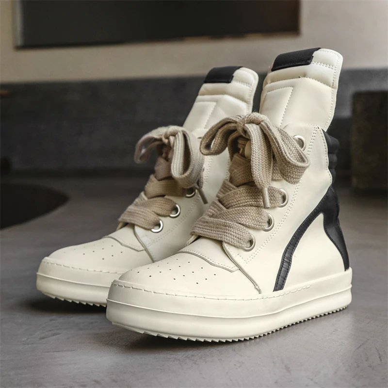 男性カジュアル高級スニーカーストリートスタイル男性ファッショ - Men Shoes Boots のレビューと価格