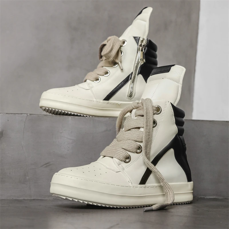 男性カジュアル高級スニーカーストリートスタイル男性ファッショ - Men Shoes Boots のレビューと価格
