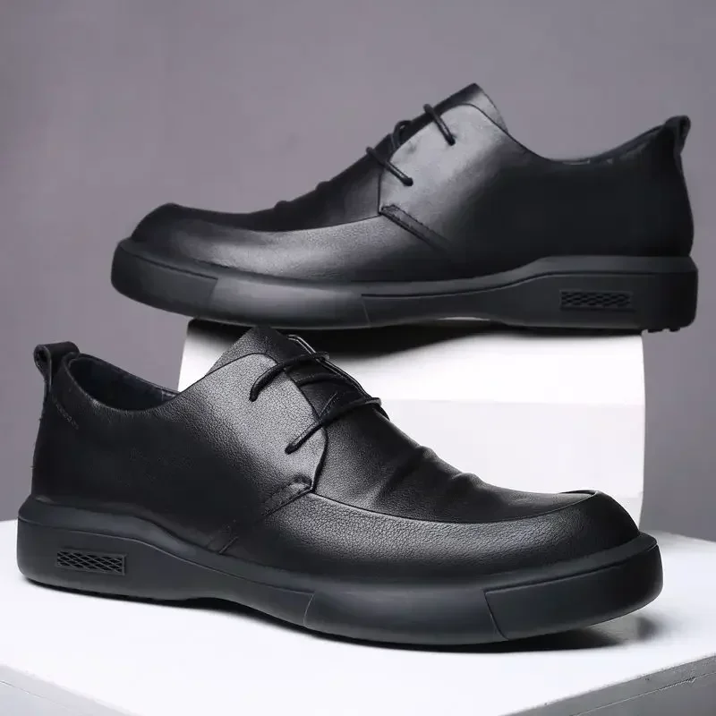 メンズカジュアル牛革ドレスシューズ,ビジネスシューズ,ブラッ - Men Shoes Clearance のレビューと価格