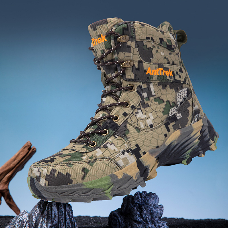 男性新しい戦術ブーツ通気性足首防水超軽量男性レースアップ高品 - Men Shoes Boots のレビューと価格