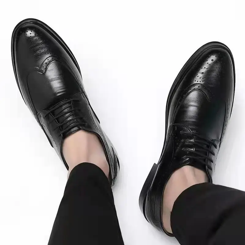 男性用の通気性のある先のとがったつま先の靴,フォーマルな社交 - Men Shoes Official のレビューと価格
