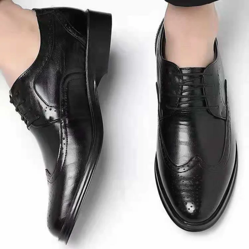 男性用の通気性のある先のとがったつま先の靴,フォーマルな社交 - Men Shoes Official のレビューと価格