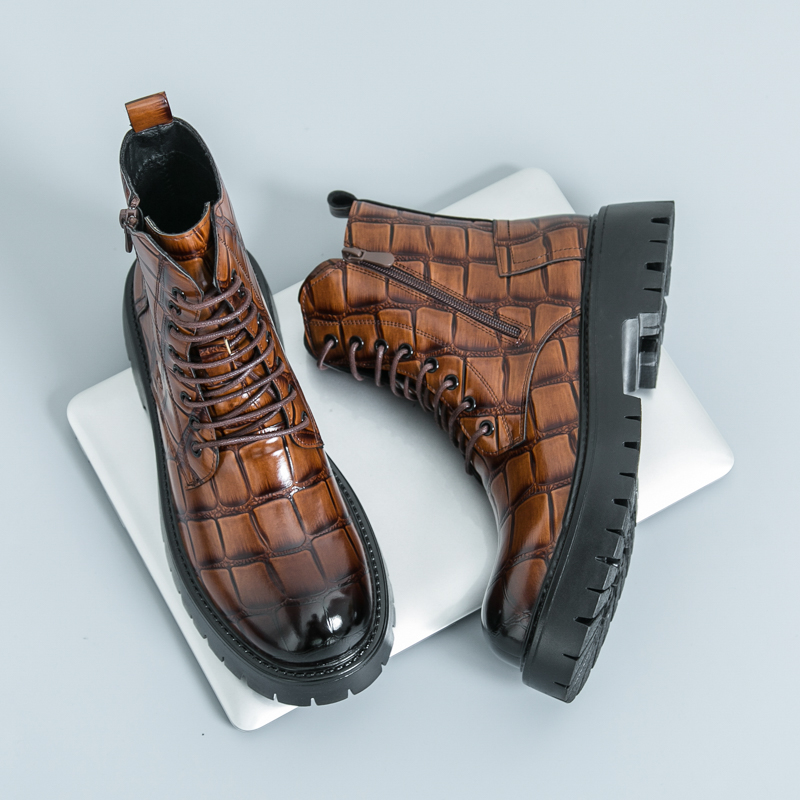 夏のメンズファッションチェルシーブーツブラックブラウンアメリ - Men Shoes Brands のレビューと価格