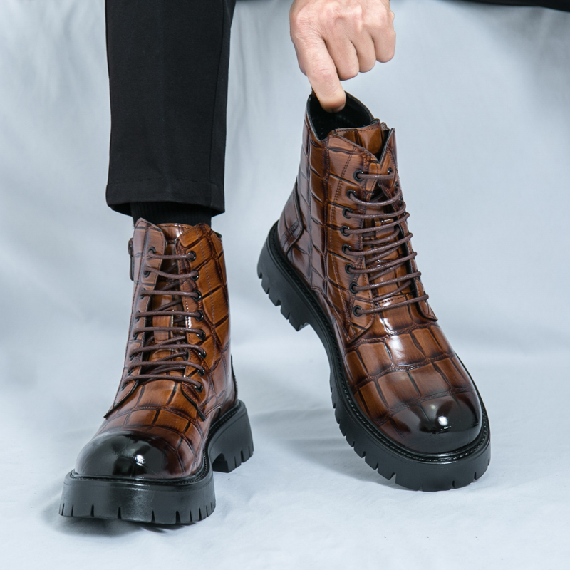 夏のメンズファッションチェルシーブーツブラックブラウンアメリ - Men Shoes Brands のレビューと価格