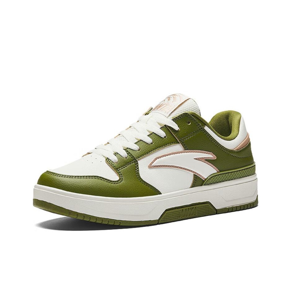 アンタ クラシック カラーブロック 滑り止め クッション性  - Men'S Shoes Green And White のレビューと価格