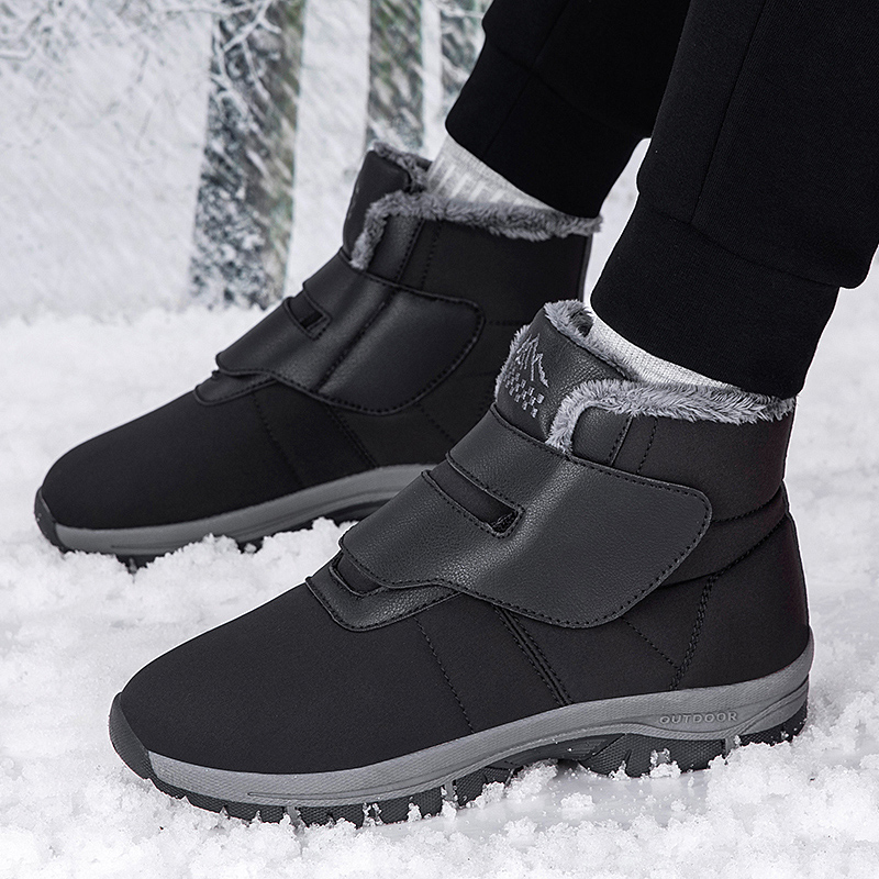 冬用レディースファー裏地付きアンクルスノーブーツ、調節可能な - Men'S Shoes Diabetic のレビューと価格