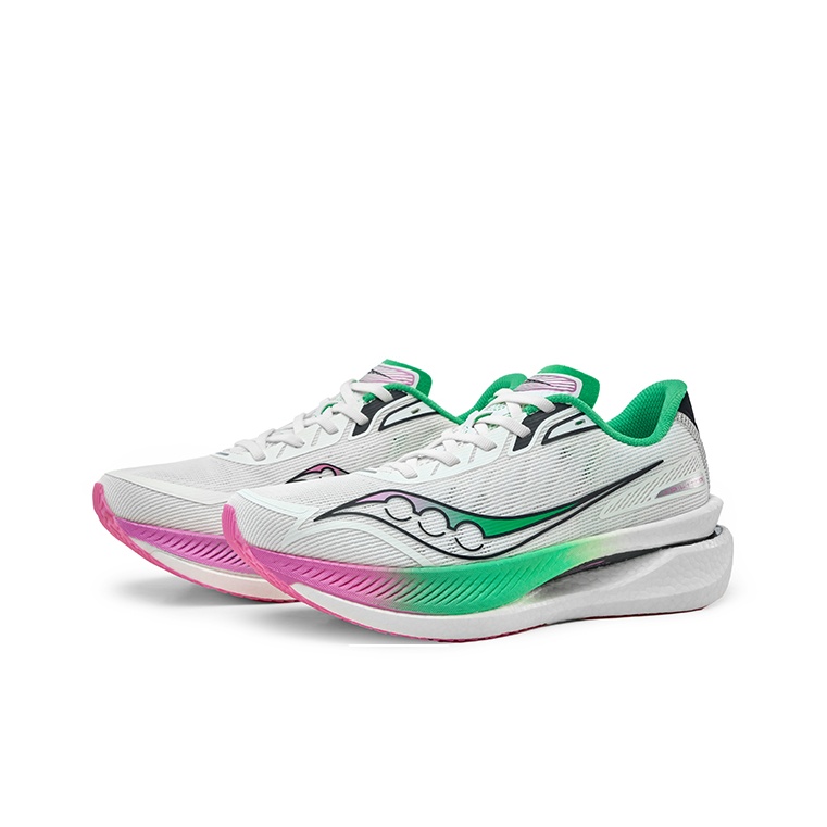 サコニー IDLING クルーズ 軽量クッション性 滑り止め - Men'S Shoes Green And White のレビューと価格