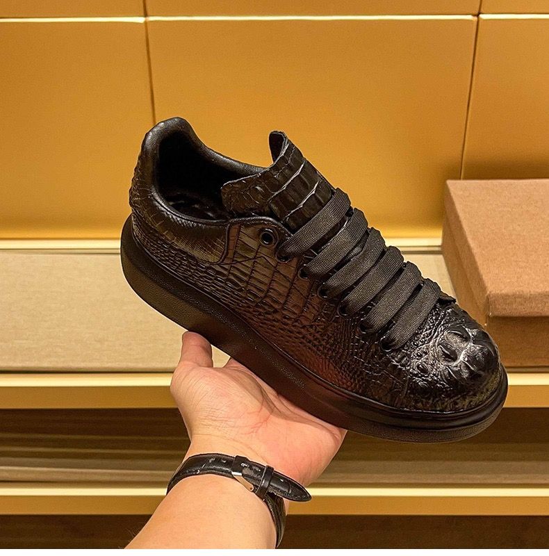 2025年夏 クロコダイル柄 ブラック メンズ 通気性 ラン - Men Shoes Runners のレビューと価格