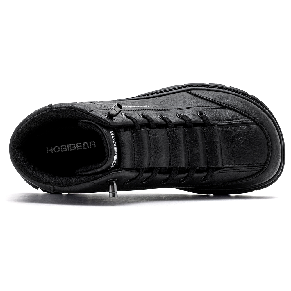 HOBIBEAR メンズ ワイドトゥボックス アンクルブーツ - Men Shoes Boots のレビューと価格