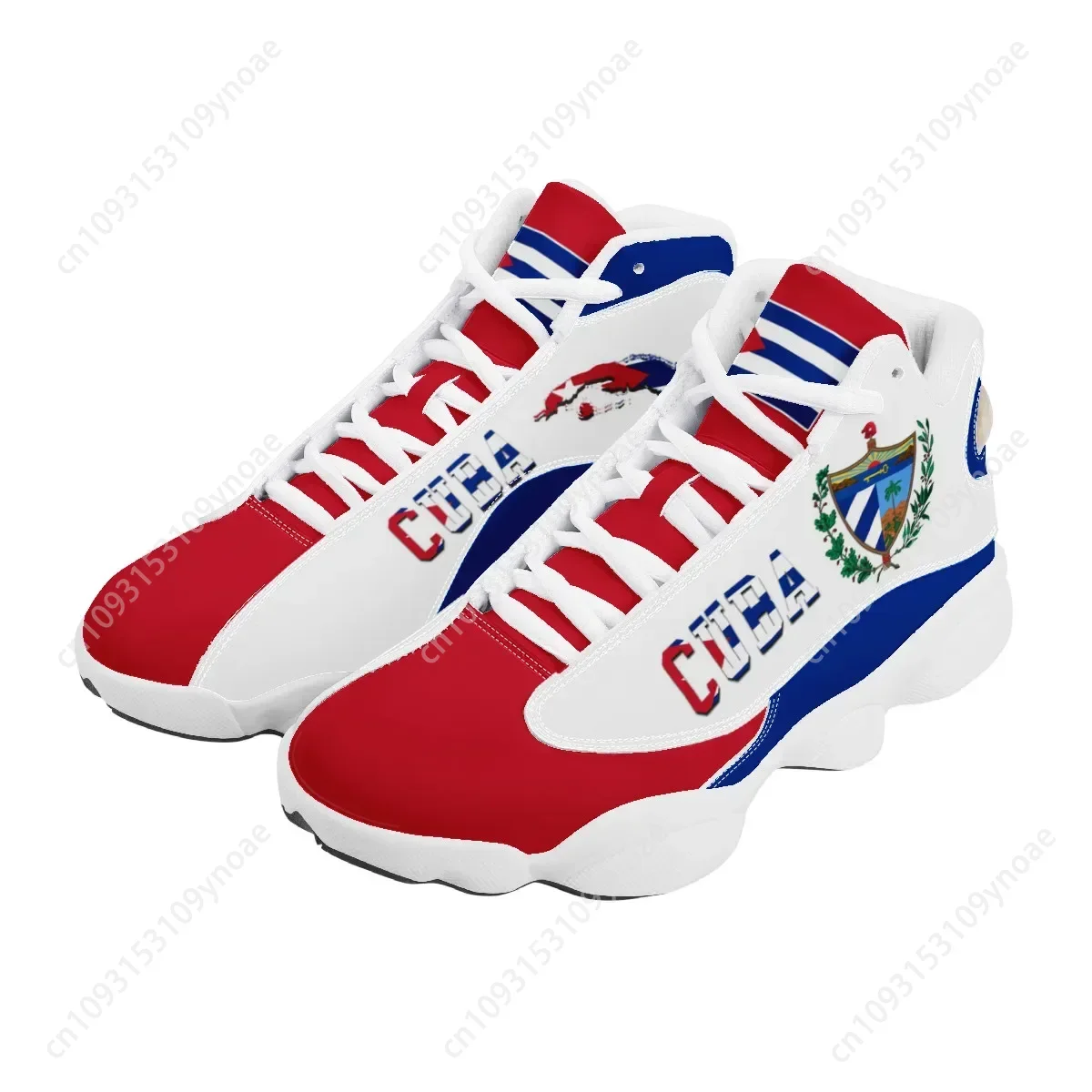 キューバ国旗プリントクール男性バスケットボールスニーカーカス - Men Shoes Runners のレビューと価格