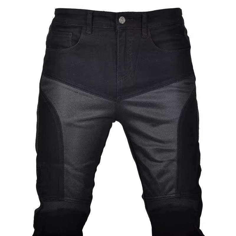 オートバイ用サマーライディングジーンズ,通気性,伸縮性,モト - Men'S Shoes With Jeans のレビューと価格