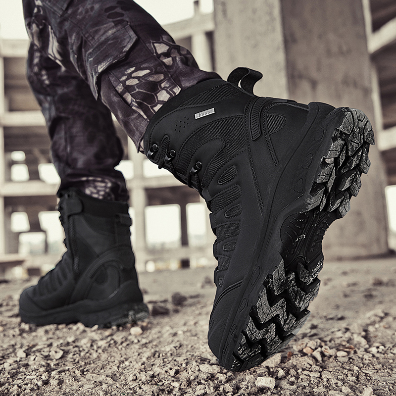 新しい男性の戦術的なブーツ軍事ブランド狩猟ハイキング靴足首防 - Men Shoes Brands のレビューと価格