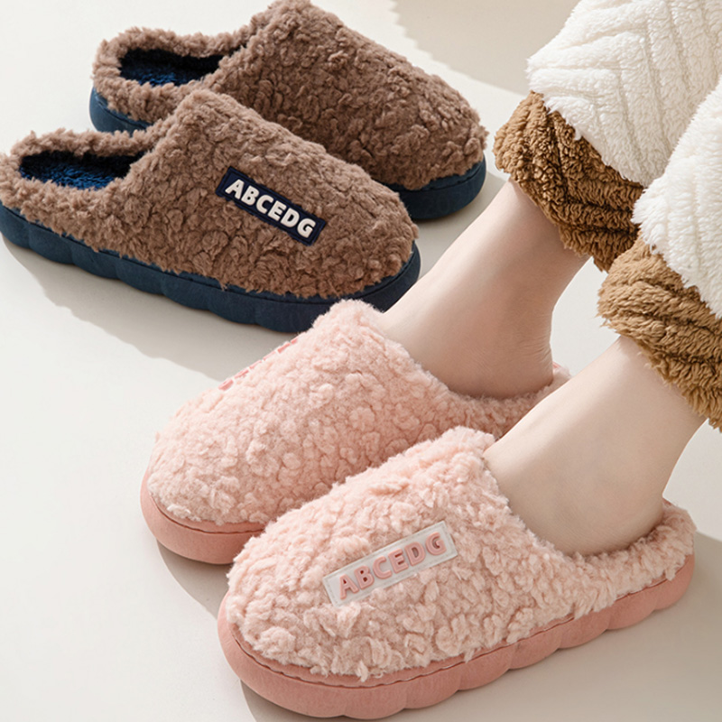 トレンド冬用カップル室内用滑り止め付きメンズ・レディース兼用 - Men Shoes Winter のレビューと価格