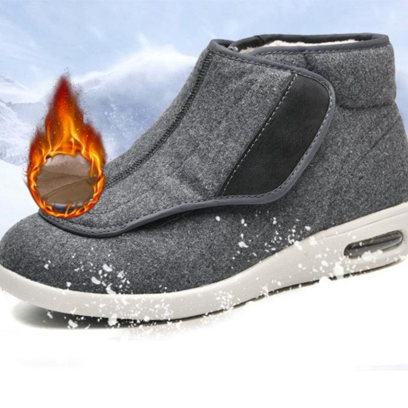 冬用ベルベット整形外科ワイドフィート腫れ対応シューズ　外反調 - Men'S Shoes Diabetic のレビューと価格
