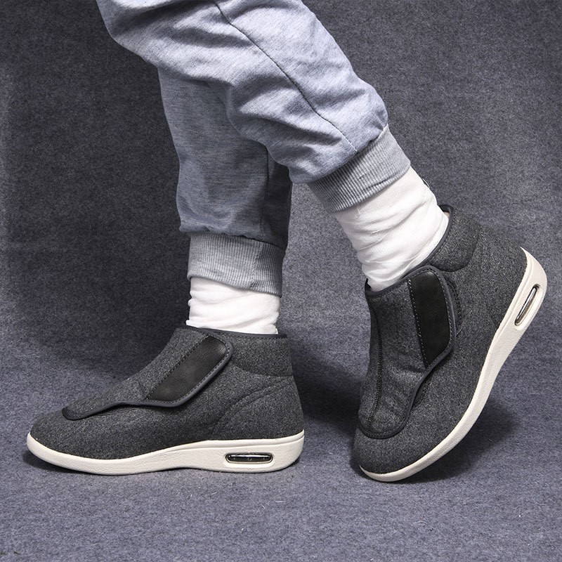 冬用ベルベット整形外科ワイドフィート腫れ対応シューズ　外反調 - Men'S Shoes Diabetic のレビューと価格