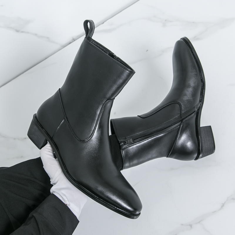 メンズ用ニューエンGLISHスタイルチェルシーロングブーツ、 - Men Shoes Brands のレビューと価格