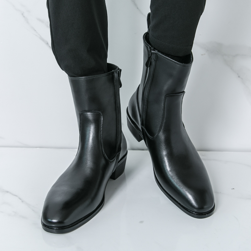 メンズ用ニューエンGLISHスタイルチェルシーロングブーツ、 - Men Shoes Brands のレビューと価格