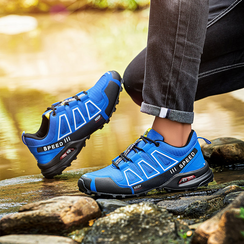 男性用防水ハイキングシューズアウトドアトレーナーレースアップ - Men'S Shoes Diabetic のレビューと価格