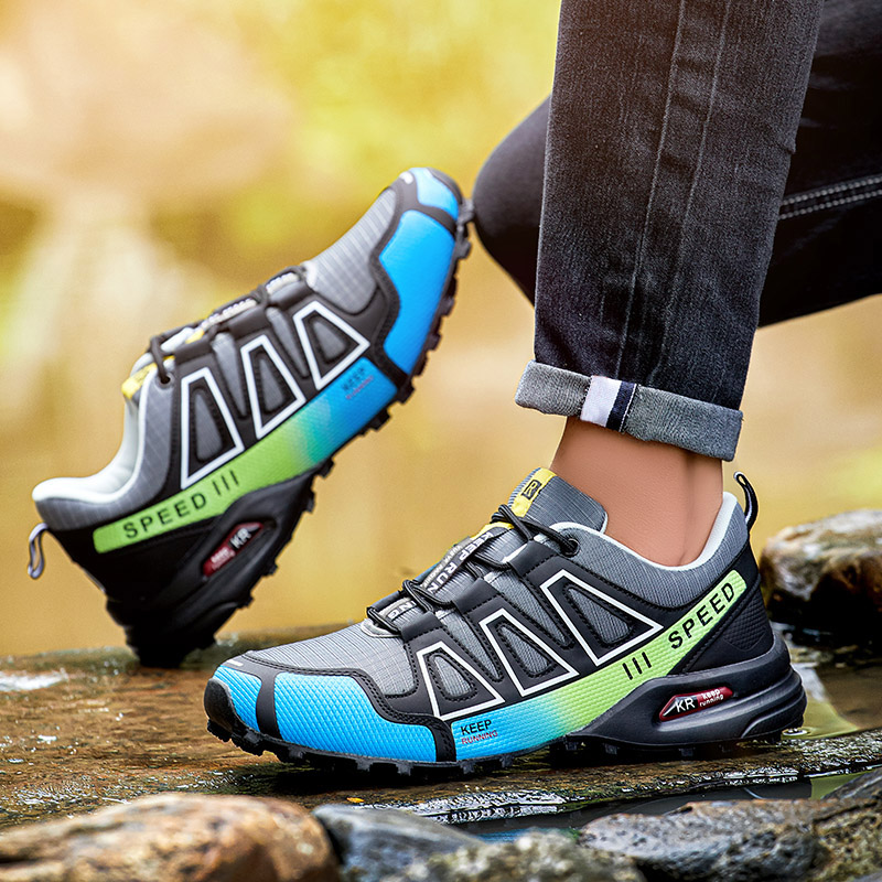 男性用防水ハイキングシューズアウトドアトレーナーレースアップ - Men'S Shoes Diabetic のレビューと価格