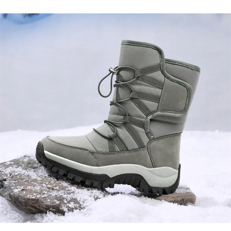 メンズ暖かいプラッシュカップルスノーブーツ、屋外滑り止めハイ - Men Shoes Brands のレビューと価格