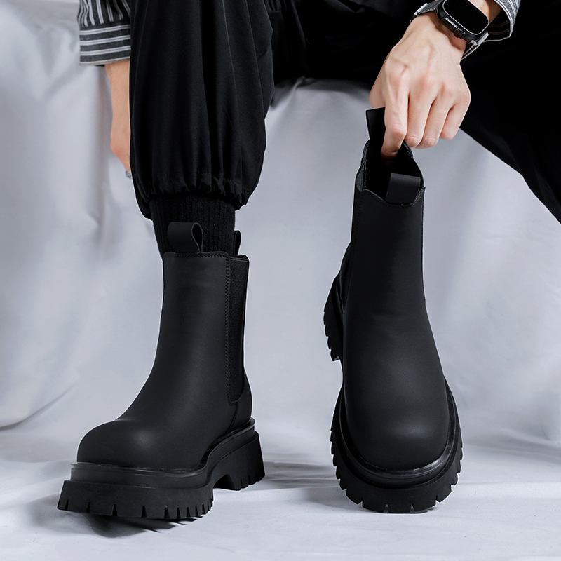 2026プラットフォームブラックハイカットブーツ メンズ ハ - Men Shoes Brands のレビューと価格
