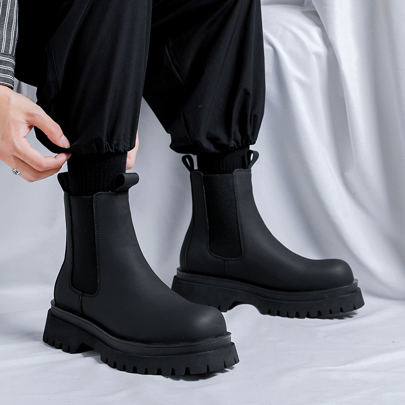 2026プラットフォームブラックハイカットブーツ メンズ ハ - Men Shoes Brands のレビューと価格