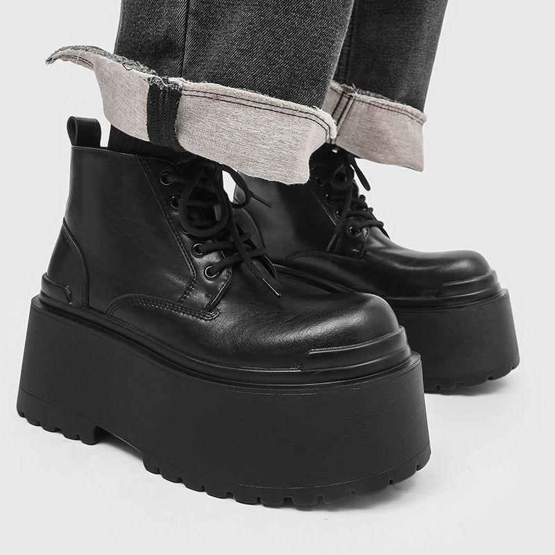 メンズカジュアルステージナイトクラブプラットフォームブーツレ - Men Shoes Brands のレビューと価格