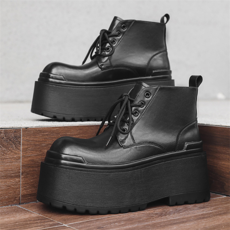 メンズカジュアルステージナイトクラブプラットフォームブーツレ - Men Shoes Brands のレビューと価格