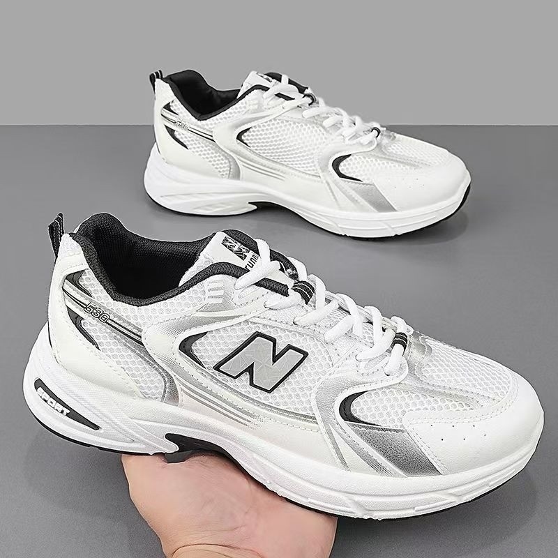 女性向けの新しいスタイリッシュな通気性メッシュシューズ、軽量 - Men Shoes Runners のレビューと価格