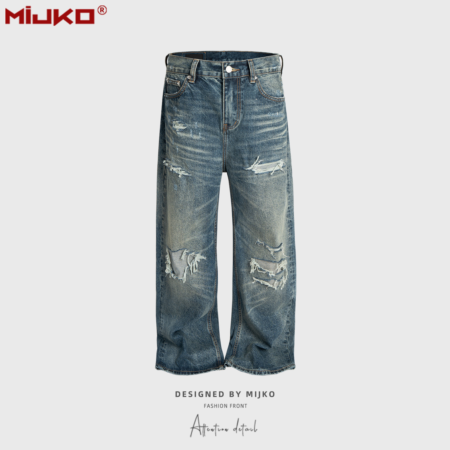 ユニセックス レトロ ウォッシュド エイジド リップド スト - Men'S Shoes With Jeans のレビューと価格